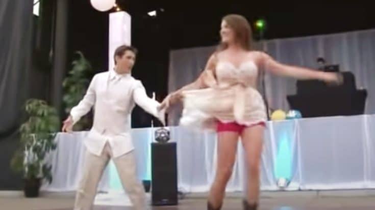 Bride & Groom Change Outfits To Perform “Footloose” Dance For Guests | Country Music Videos