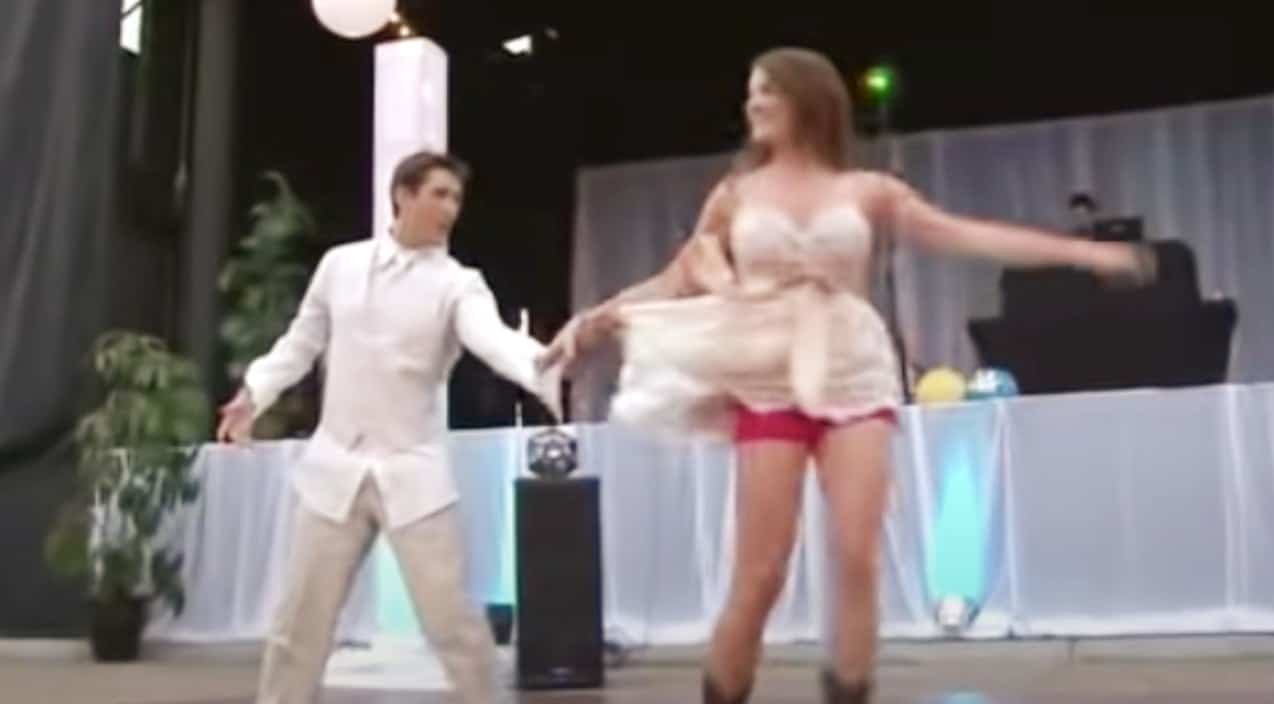 Bride & Groom Change Outfits To Perform “Footloose” Dance For Guests | Country Music Videos
