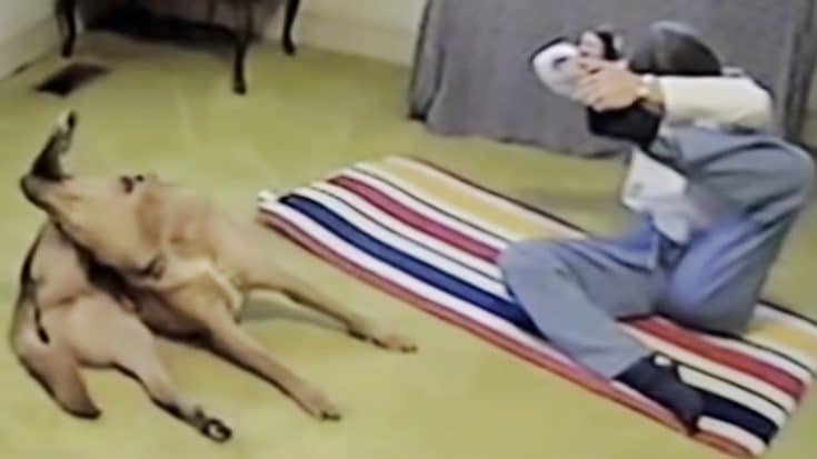Dog Copies Owner During Yoga Workout – He’s More Flexible Than She Is | Country Music Videos