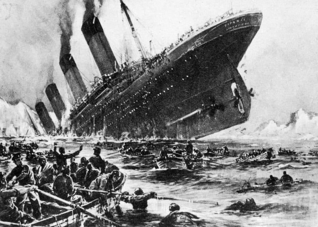 Photo of the Titanic, which Loretta Lynn and her siblings sang a song about
