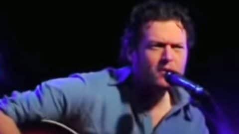 Blake Shelton Shows His Vulnerable Side In Stripped Down Version Of ‘She Talks To Angels’ | Country Music Videos