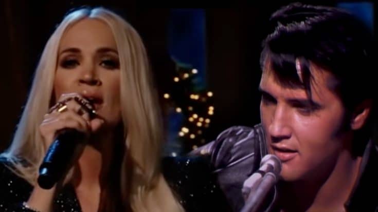Carrie Underwood Joins Elvis For Virtual ‘I’ll Be Home For Christmas’ Duet | Country Music Videos