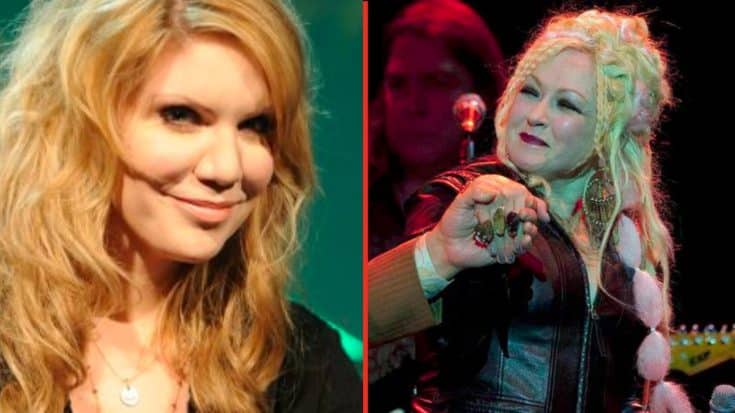 Alison Krauss Lends Her Voice To Cyndi Lauper’s Cover Of “Hard Candy Christmas” | Country Music Videos