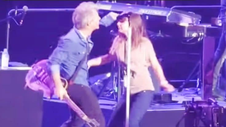 Jon Bon Jovi & His Daughter Dance On Stage Together To A Song He Wrote For Her | Country Music Videos