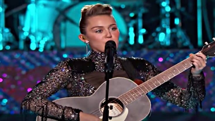 Miley Cyrus Sings “These Boots Are Made For Walkin'” For 2017 Festival | Country Music Videos