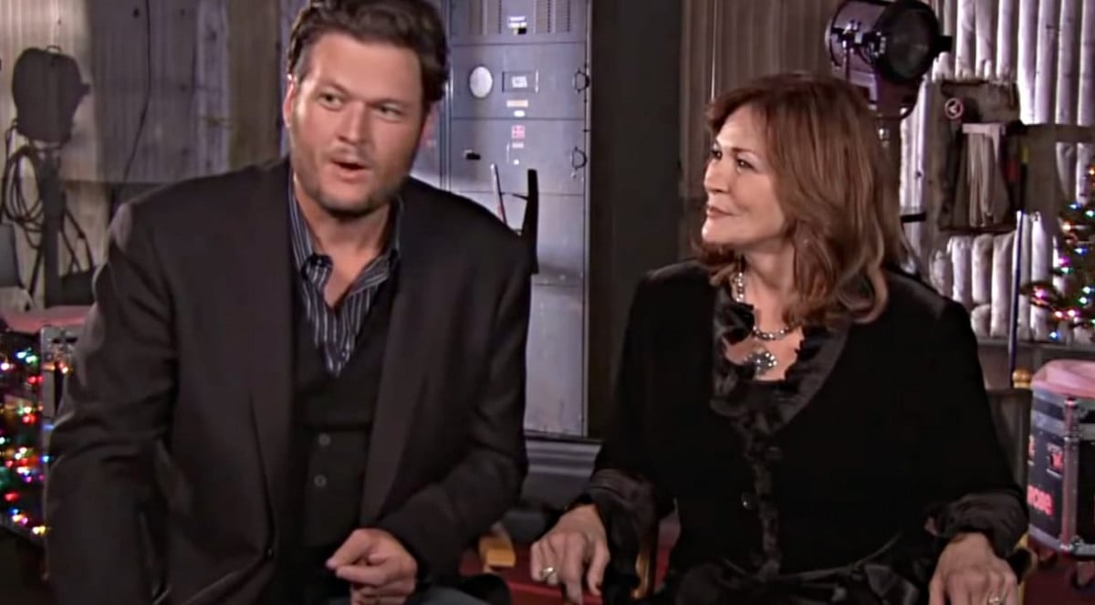 Blake Shelton with his mom