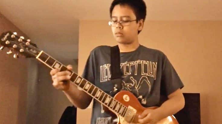 This 13-Year-Old’s Impressive ‘Free Bird’ Guitar Cover Will Melt Your Face Off | Country Music Videos