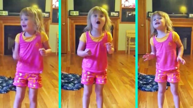 4-Year-Old Sings Most Enthusiastic Version Of ‘Gimme Three Steps’ You’ve Ever Heard | Country Music Videos