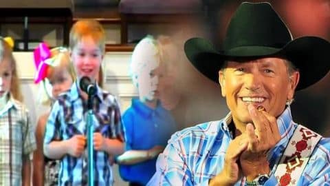 4 Year Old Livens Up His Church Recital With Singing George Strait Out Of Nowhere | Country Music Videos