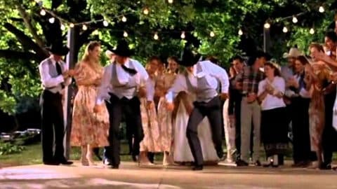 Luke Perry Shows Off Dance Skills In ‘8 Seconds’ Wedding Dance Scene | Country Music Videos