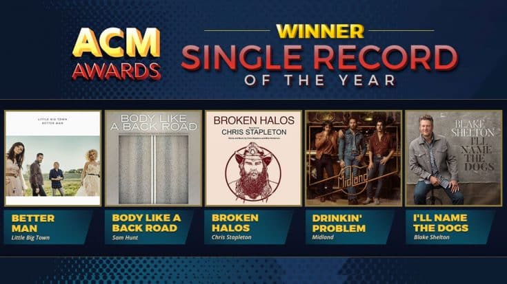 2018 ACM Award ‘Single Record Of The Year’ Winner Announced | Country Music Videos