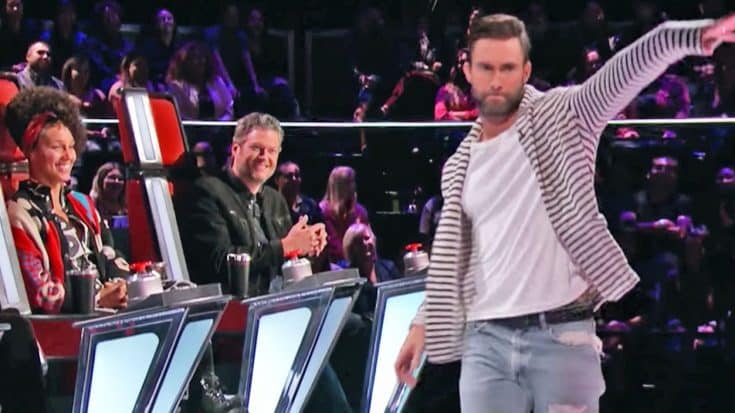 Adam Levine Loses It & Walks Off Stage During ‘Voice’ Auditions | Country Music Videos