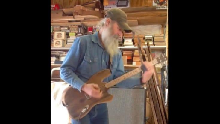 Father & Son Team Create ‘The Barnacaster’, A Guitar Made Completely Out Of Old Barn Wood | Country Music Videos