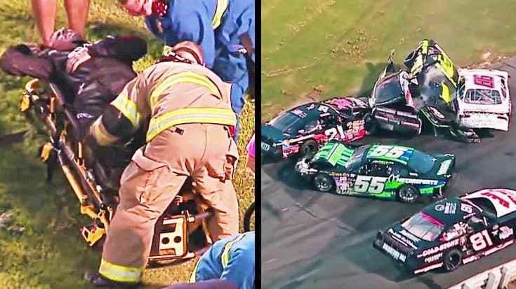 NASCAR Driver Hauled From Insane Crash On Stretcher | Country Music Videos