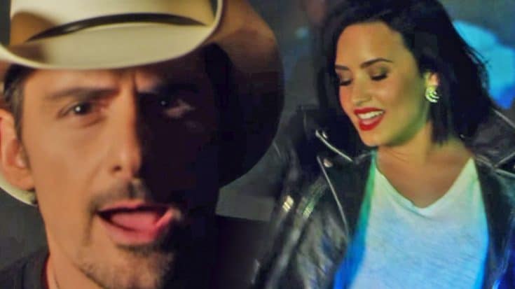 Brad Paisley & Demi Lovato Debut Flirty New Music Video | Country Music Videos