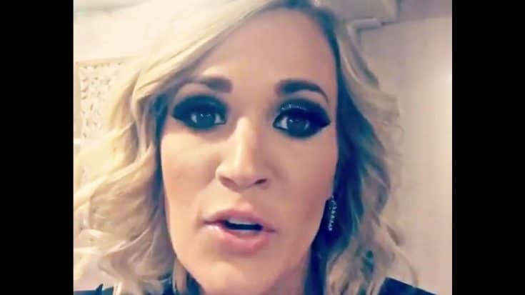 After Breaking Wrist, Carrie Underwood Has A Message For Fans | Country Music Videos