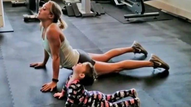 Carrie Underwood’s Son Copies Her Every Move In Super Cute Workout Video | Country Music Videos