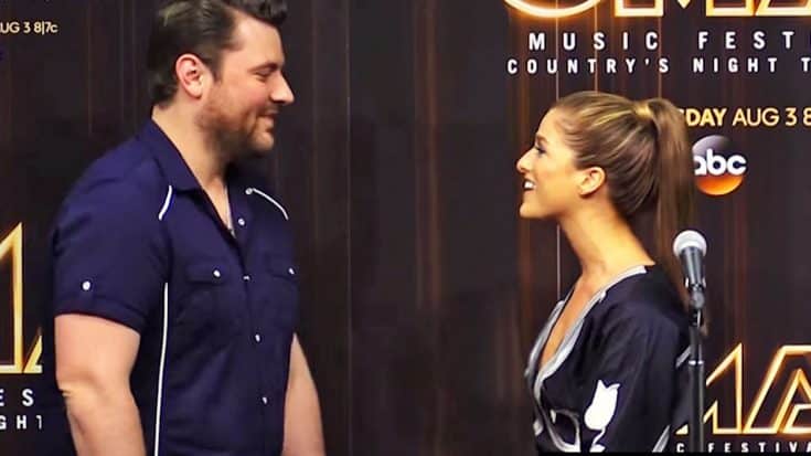 Chris Young Stops Cassadee Pope Mid-Interview To Give Her SHOCKING News | Country Music Videos