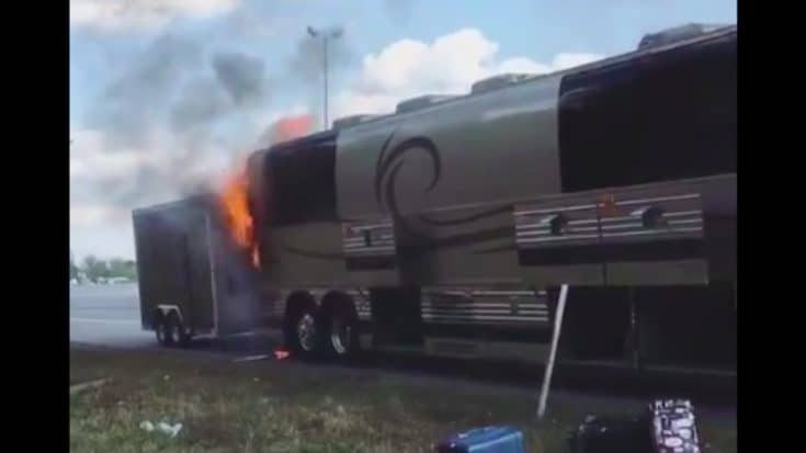 Country Star’s Bus Bursts Into Flames On Interstate | Country Music Videos