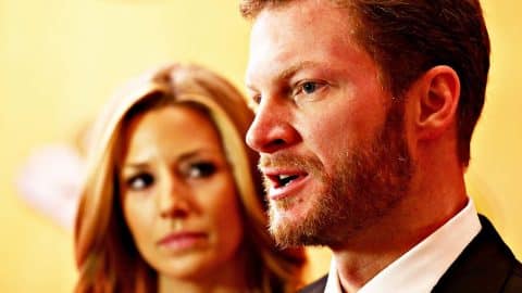 dale jr clash letting decision finally race makes him wife pennington tom getty