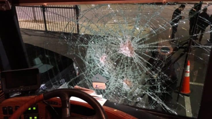 Brick Thrown Through Country Stars’ Bus Window While On Tour | Country Music Videos