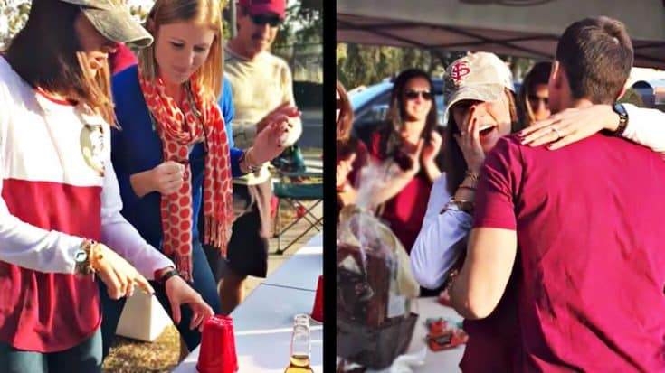 After Leaving Her At The Bar, Man Scores Epic Flip-Cup Proposal | Country Music Videos