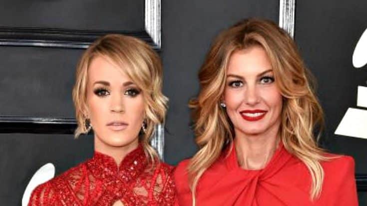 Faith Hill And Carrie Underwood Arrive At Grammys In Matching Dresses | Country Music Videos