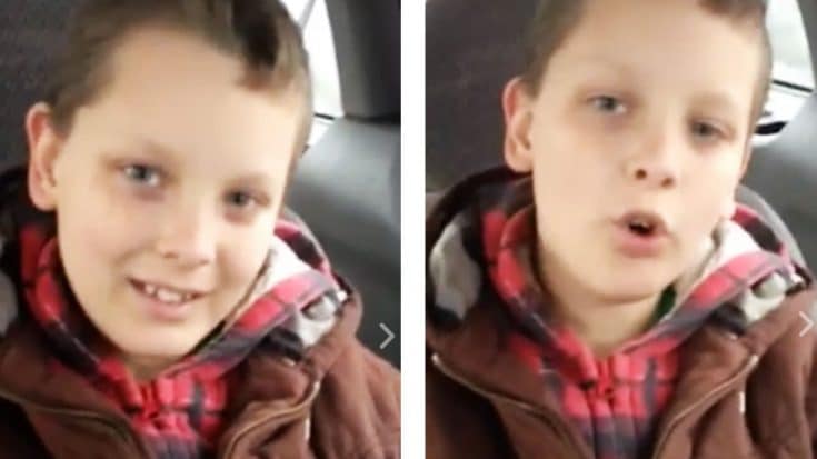 9-Year-Old Autistic Boy Can Barely Speak, But Pours His Heart Into Montgomery Gentry Cover | Country Music Videos