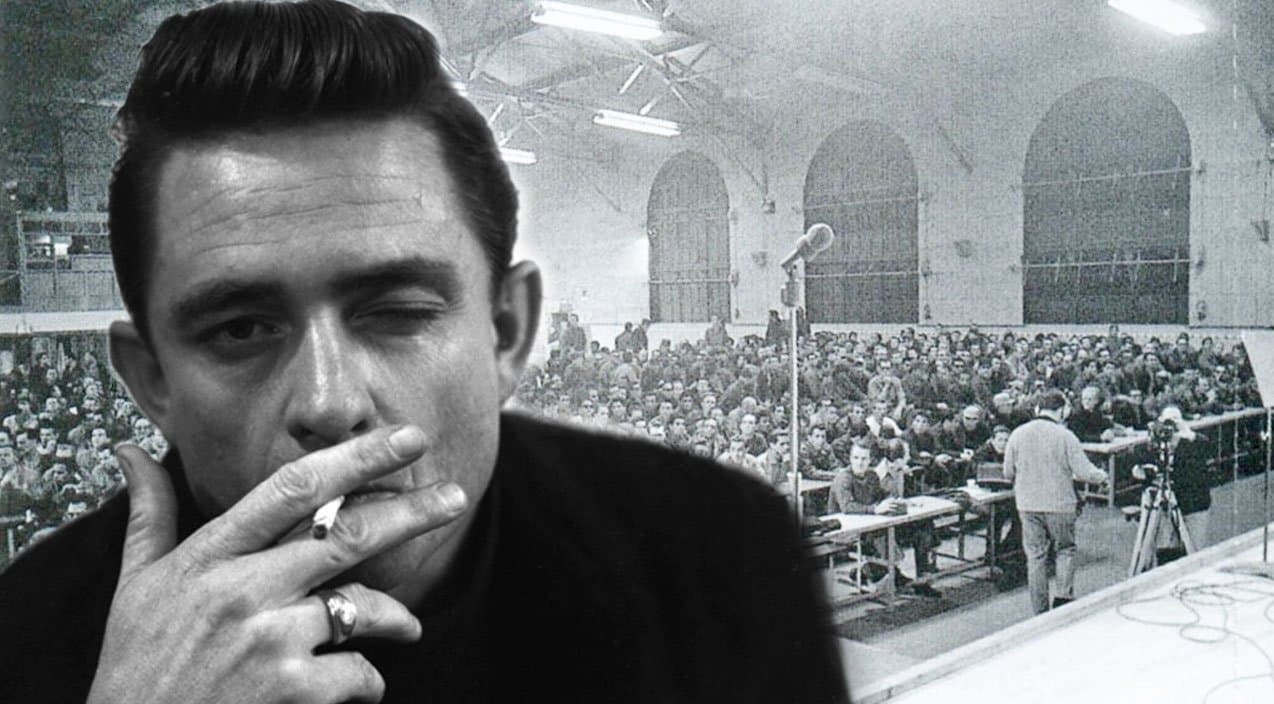 Johnny Cash Performs San Quentin Live From Prison In Rare Footage   JohnnyCashSanQuentin 