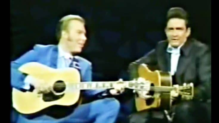 See A Clean-Cut Hank Jr. & Young Johnny Cash Team Up For A Timeless Duet | Country Music Videos