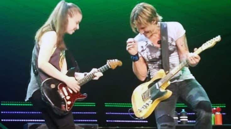 Keith Urban Brings Young Girl On Stage For Wicked Guitar Duet | Country Music Videos