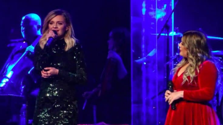 Kelly Clarkson And Kelsea Ballerini Team Up For Stunning Performance Of “Have Yourself A Merry Little Christmas” | Country Music Videos