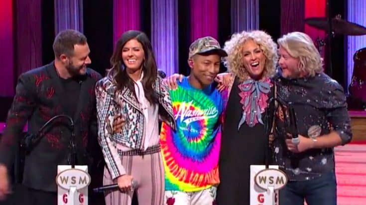 [WATCH] Pharrell Makes Surprise Appearance At Opry With Little Big Town | Country Music Videos