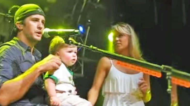 Luke Bryan Convincing Baby Bo To Dance On Stage Is Absolutely Adorable | Country Music Videos