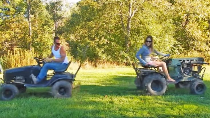 TUG OF WAR: Diesel Tractor Goes Head-To-Head With Off-Road Mower | Country Music Videos