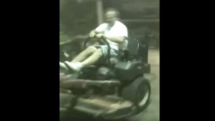 Lawn Mower Takes Man For An Unforgettable Ride | Country Music Videos