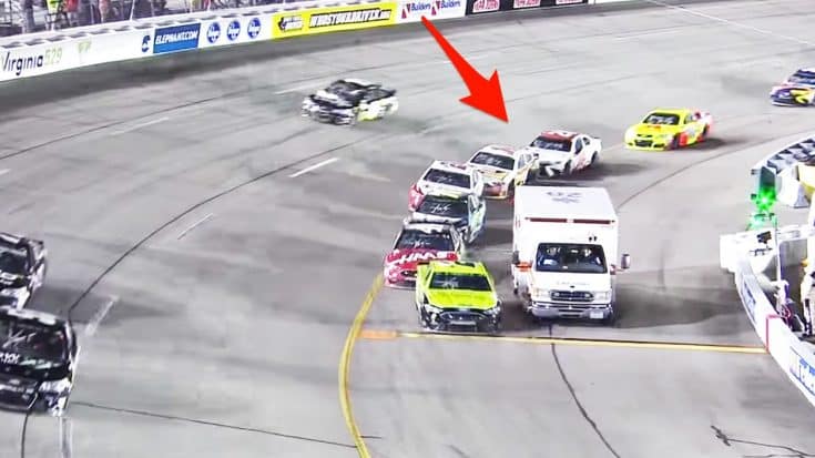 Ambulance Causes NASCAR Crash In Freak Incident | Country Music Videos
