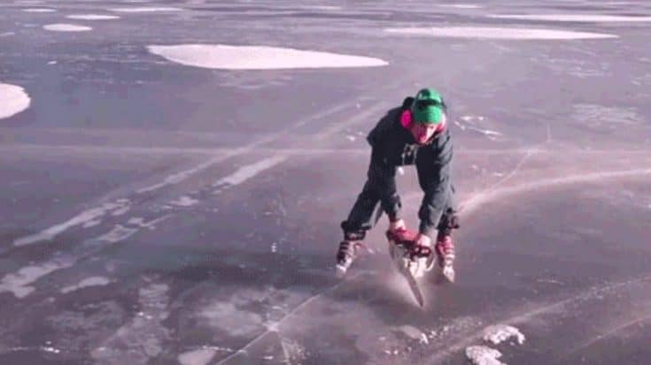A Man And His Chainsaw Give A Whole New Meaning To Redneck Ice Skating | Country Music Videos