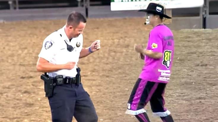 Rodeo Clown Challenges Police Officer To Dance-Off | Country Music Videos