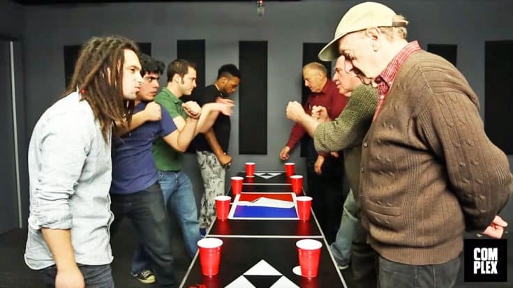 Old Men Fight For Bragging Rights In Epic Beer Pong Battle (HILARIOUS) | Country Music Videos
