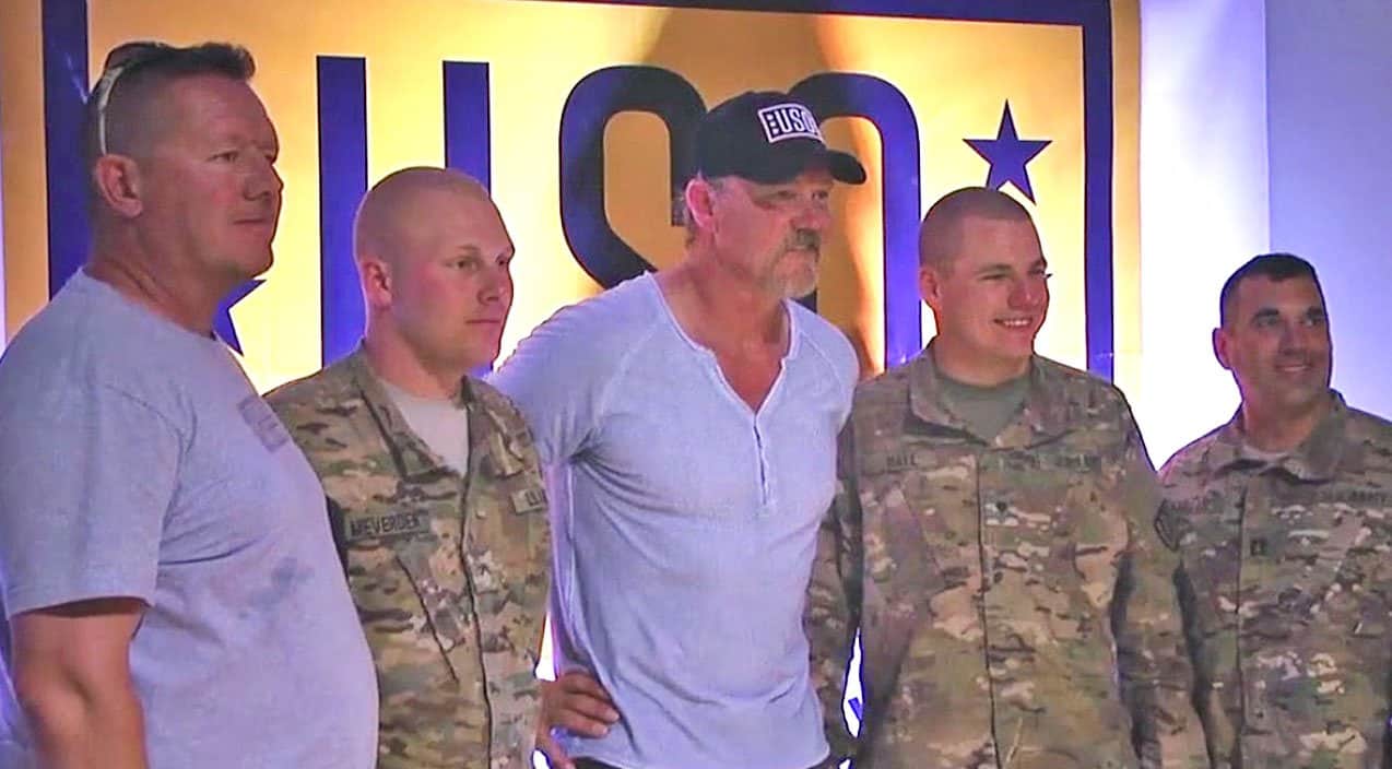 American Troops Get A Much-Needed Taste Of Home Thanks To Trace Adkins | Country Music Videos