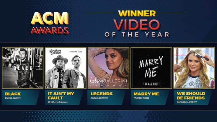 ACM Video Of The Year Winner Declared Amid Stiff Competition | Country Music Videos