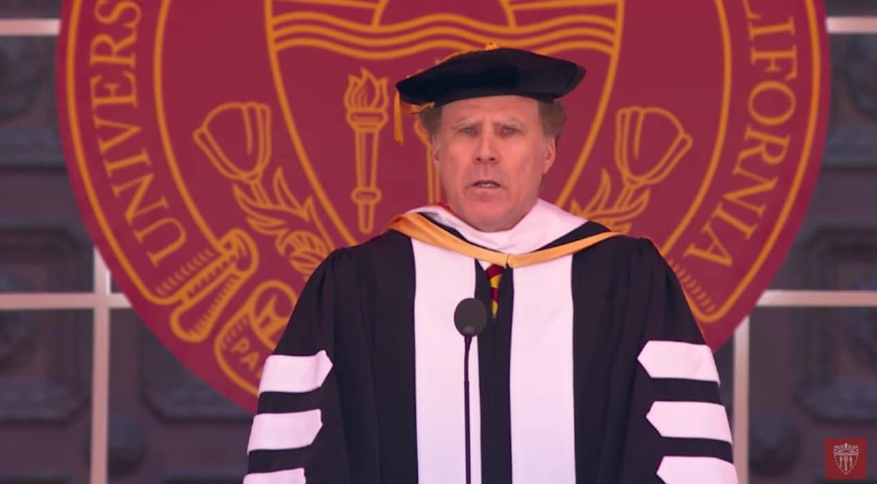 Comedian Will Ferrell Belts Out Dolly Parton Tune During College Graduation Speech | Country Music Videos