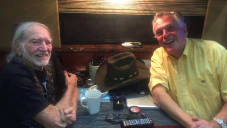 Virginia Governor Didn’t Realize What Was On The Table In His Viral Photo With Willie Nelson | Country Music Videos
