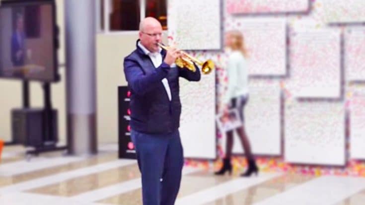 Trumpeter Starts Playing ‘Amazing Grace,’ What Happens Next Will Take Your Breath Away | Country Music Videos