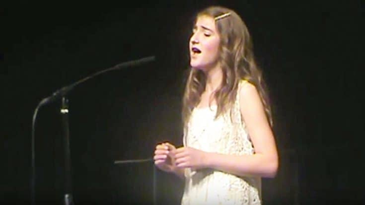 12-Year-Old Gives Heavenly Rendition To Heartbreaking Ballad ‘Concrete Angel’ | Country Music Videos