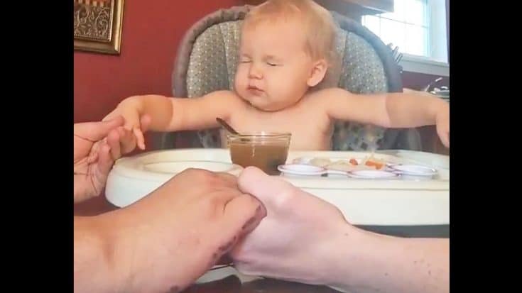 Family Sits Down To Pray & Baby Joins Them | Country Music Videos