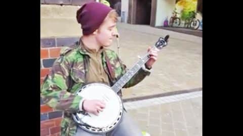 Young Street Artist Stuns With Killer Dueling Banjos Cover Country Rebel