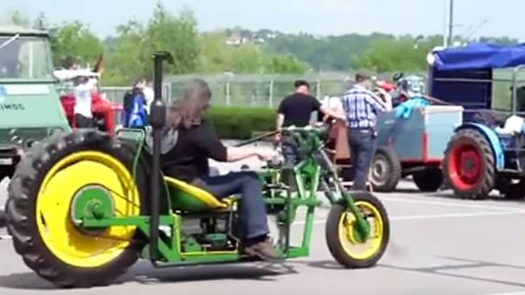 Man Turns His John Deere Tractor Into A Chopper | Country Music Videos