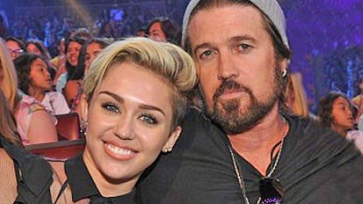 Miley Cyrus Crashes Billy Ray’s Interview To Reveal Her New Boyfriend | Country Music Videos